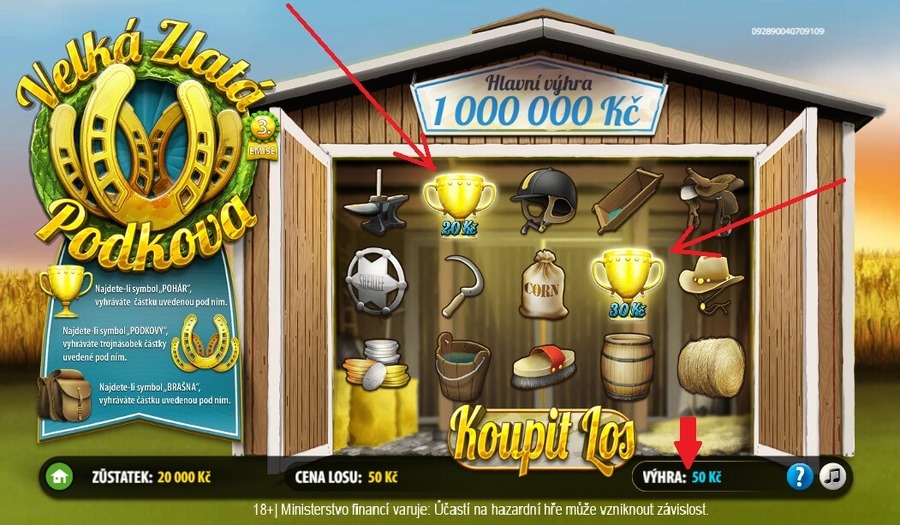 Velká Zlatá podkova od Allwynu - symbol Poháru