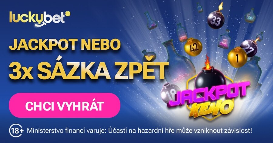 Pobavte se u&nbsp;loterie Jackpot Keno a&nbsp;trefte narůstající jackpot.
