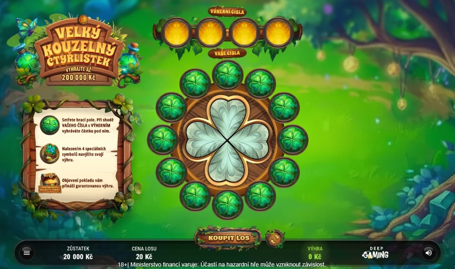 Velký Kouzelný čtyřlístek od Allwynu - online los