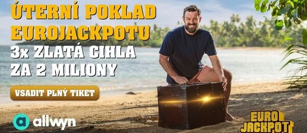 Vsaďte si Eurojackpot s prémií – hrajte o zlaté cihly za 2 miliony.