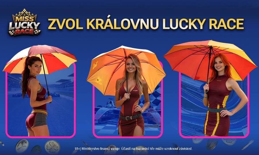 Miss Lucky Race v&nbsp;akci u&nbsp;LuckyBetu