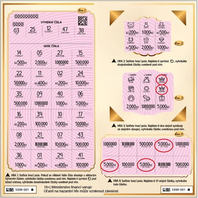 Los Zlatá perla po setření.