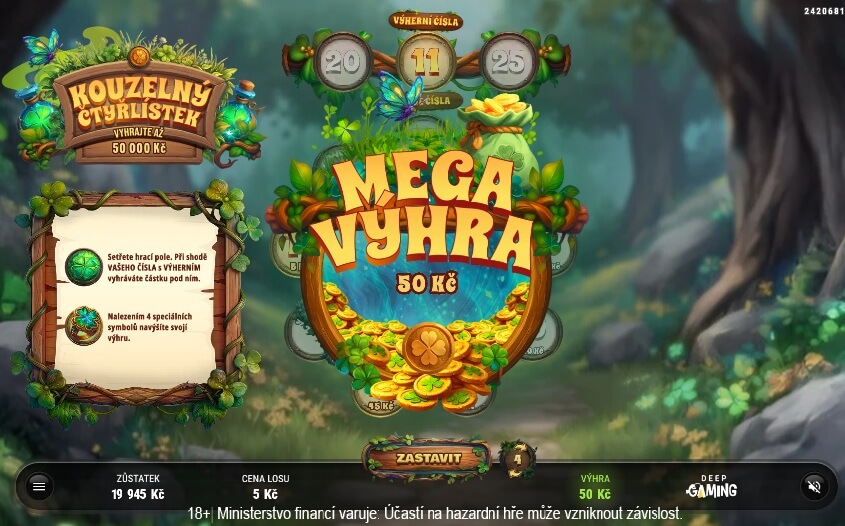 Kouzelný čtyřlístek – recenze online losu od Allwynu