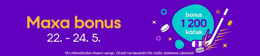 U Maxy se můžete od 22. do 24. května 2026 zapojit do promo akce Bonus 1&nbsp;200 káček.