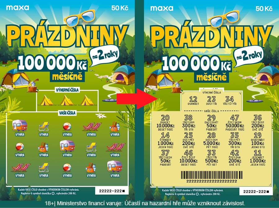 Jak setřít los Prázdniny na 2 roky