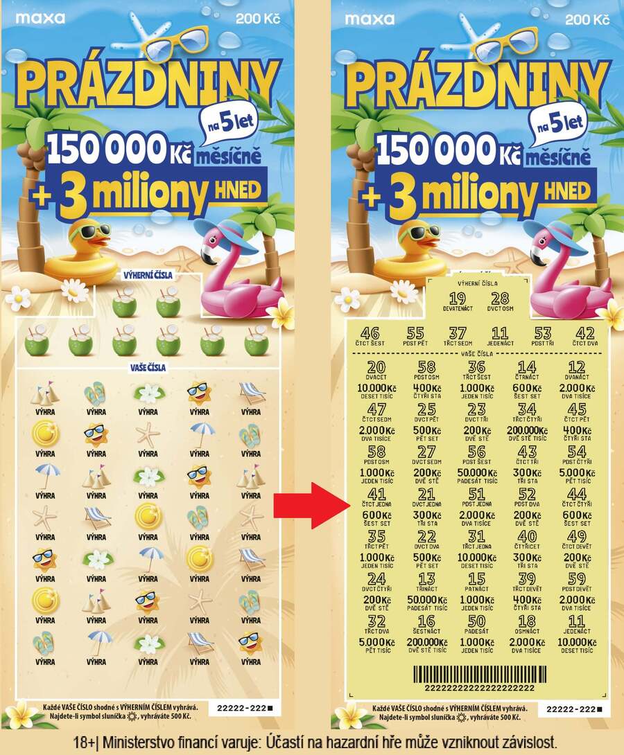 Jak setřít los Prázdniny na 5 let