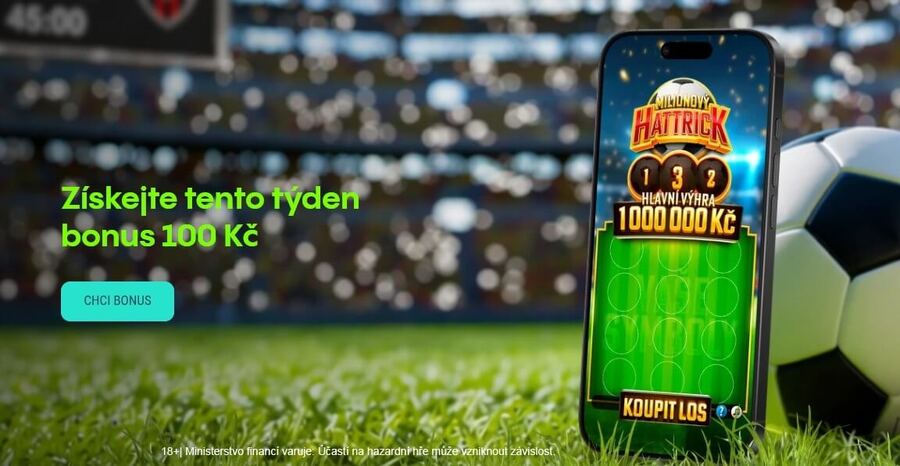 Získejte tento týden bonus 100&nbsp;Kč s&nbsp;online losy Allwyn.
