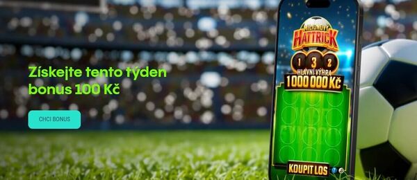 Získejte tento týden bonus 100 Kč s online losy Allwyn.