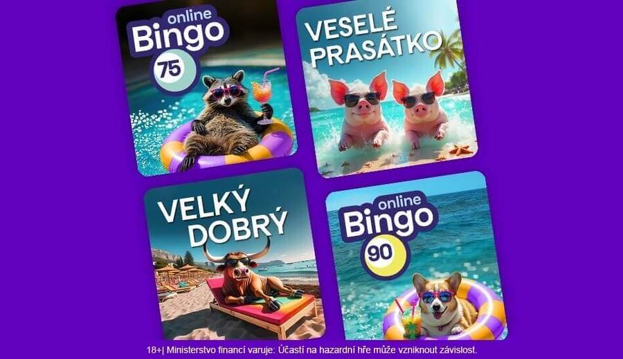 Bavte se hraním online binga a&nbsp;zapojte se do soutěží.