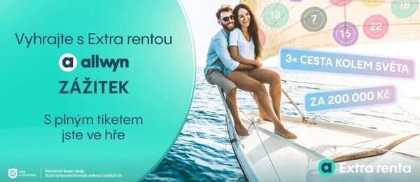 Vsaďte si dnes plný tiket Extra renty a hrajte o prémii v podobě cesty kolem světa.