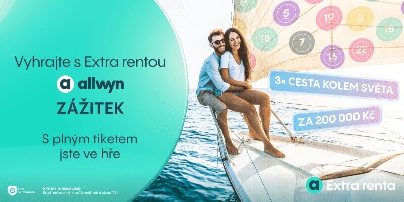 Vsaďte si dnes plný tiket Extra renty a&nbsp;hrajte o&nbsp;prémii v&nbsp;podobě cesty kolem světa.