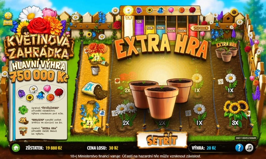 Květinová zahrádka - Extra hra