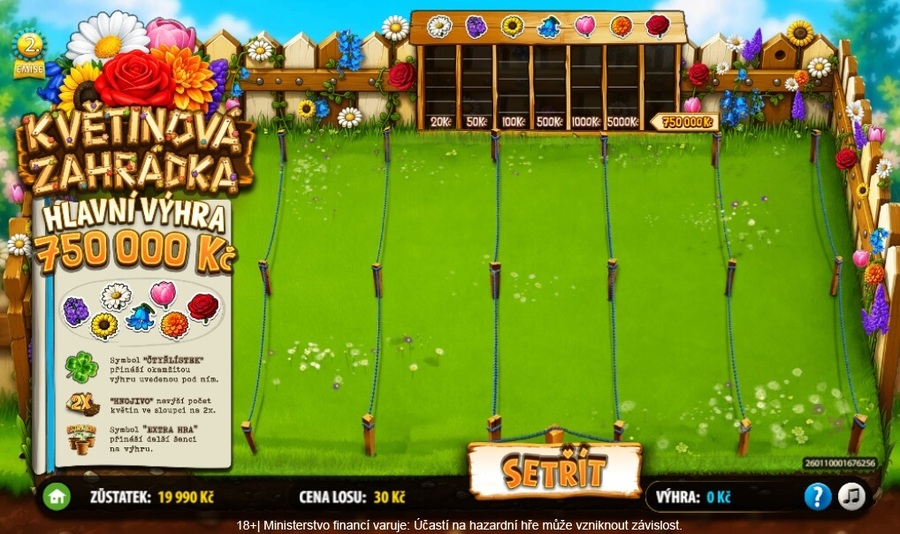 Květinová zahrádka - online los před setřením