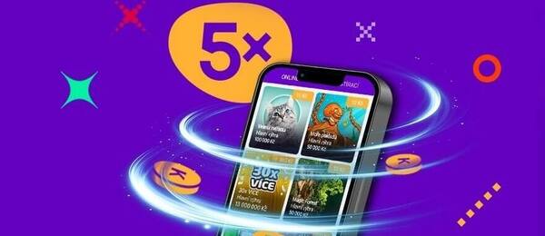 Získejte pouze dnes více káček za setření online losů Maxa.