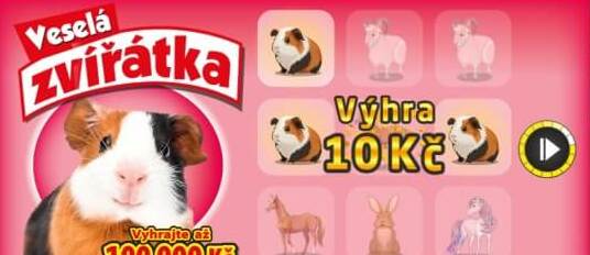 Online los Veselá zvířátka - výhra