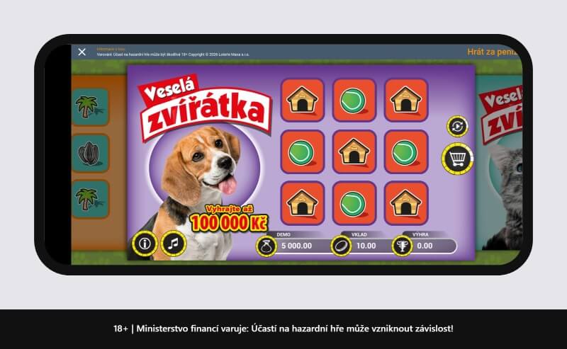 Online los Veselá zvířátka Maxa