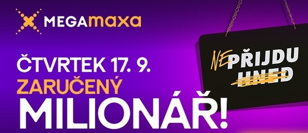Vsaďte si na dnešní slosování Megamaxy plný tiket a budete hrát o extra milion navíc.