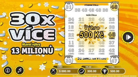 Hraj los 30x VÍCE