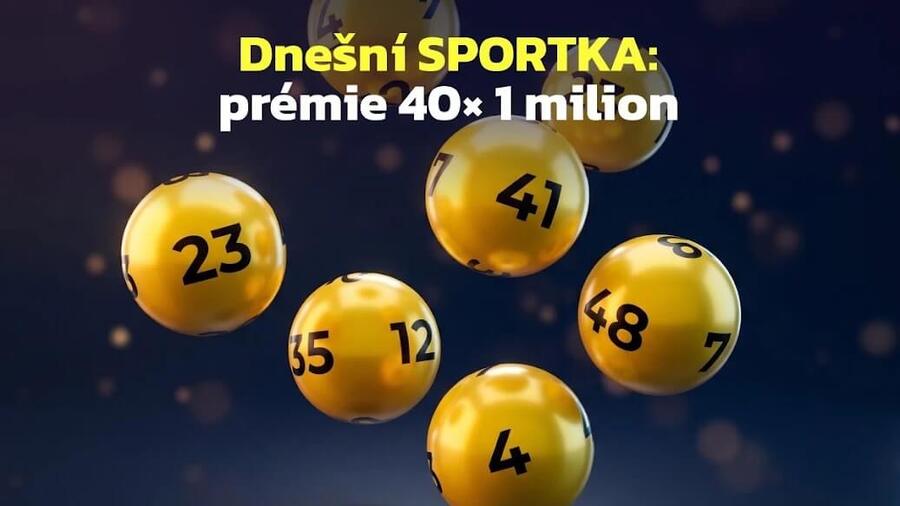Vsaď si na dnešní den plný tiket Sportky a&nbsp;hraj o&nbsp;prémii 40x 1 milion&nbsp;korun.